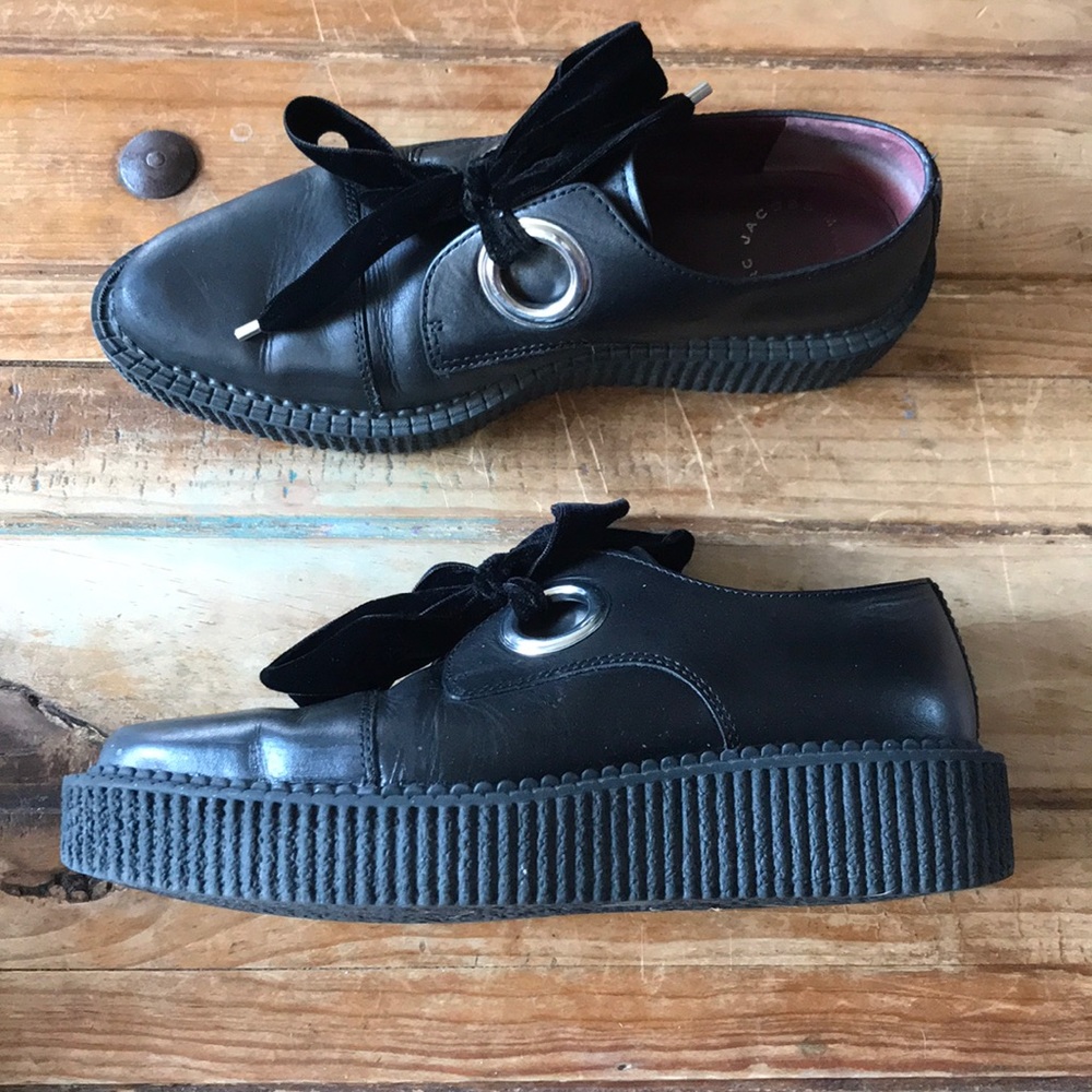 Marc By Marc Jacobs Leather Platform Loafers